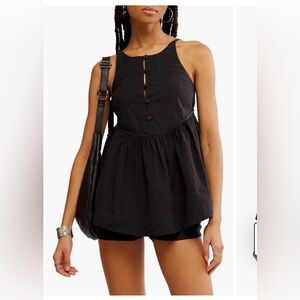 Free people tabea set black size small